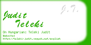 judit teleki business card